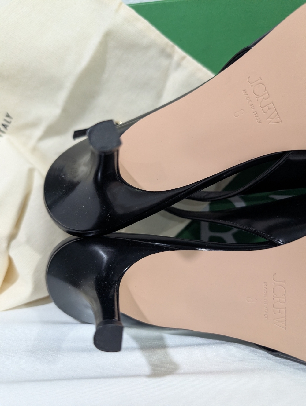J Crew Made-in-Italy Colette buckle slingback pumps in leather CC042 - Picture 7 of 11